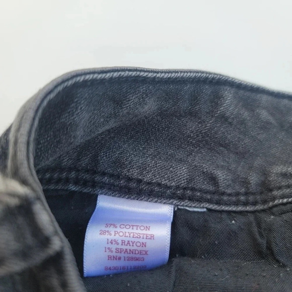 SO Women's Juniors 7 Jeans Gray Light Wash Denim Stretch Mid-Rise Cotton Blend - Picture 4 of 10